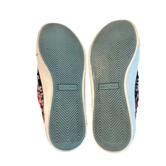 SeaVees Women's Hawthorne Slip On Daisy Patchwork Size 9 Floral Spring - Picture 9 of 9